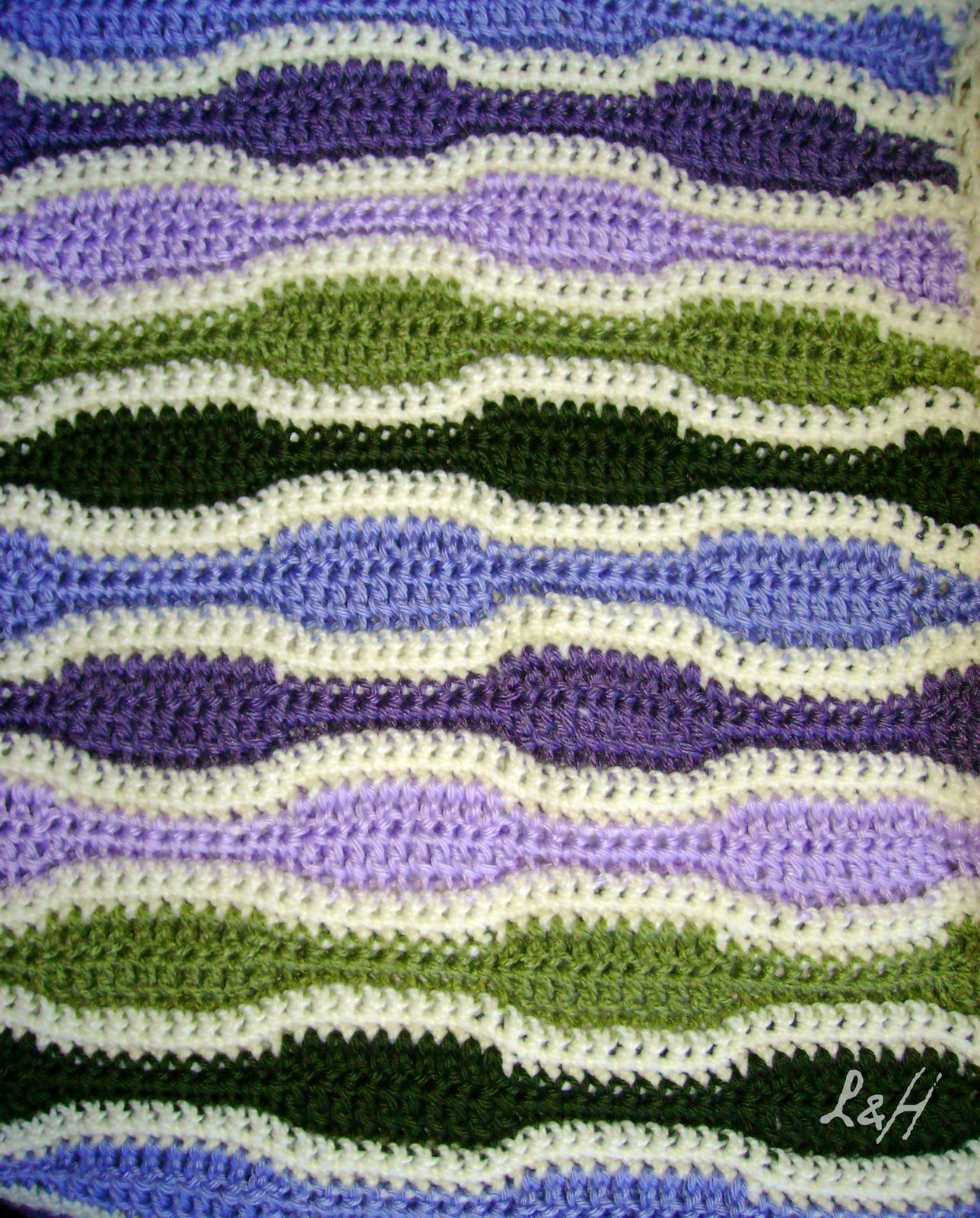 Wave Pattern In Crochet | lanas hilos wave blanket pattern Wave Pattern In Crochet | lanas hilos wave blanket pattern