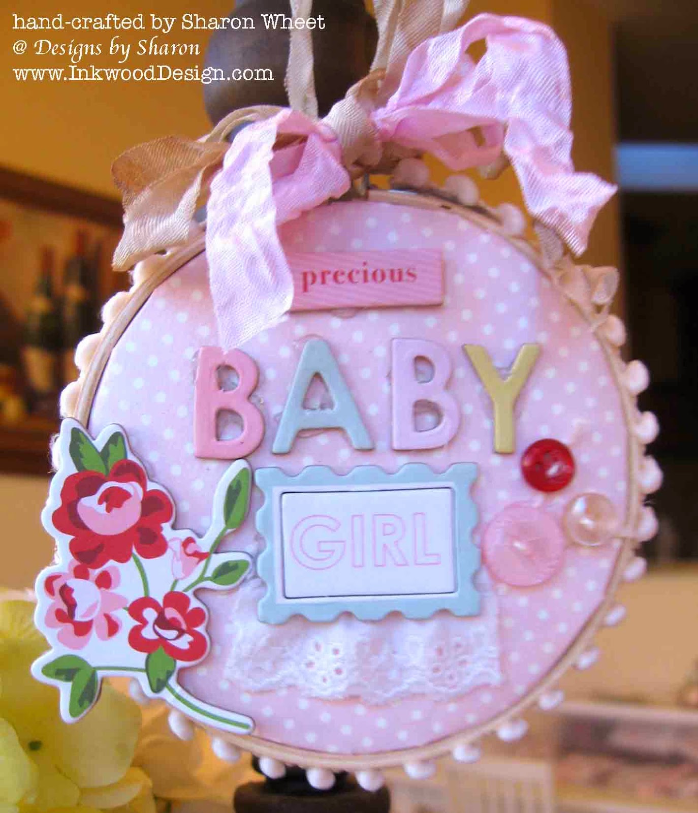 Designs by Sharon Baby Girl Hoop