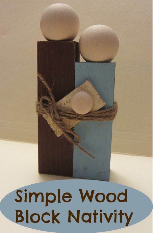 CONTROLLING Craziness Simple Wood Block Nativity