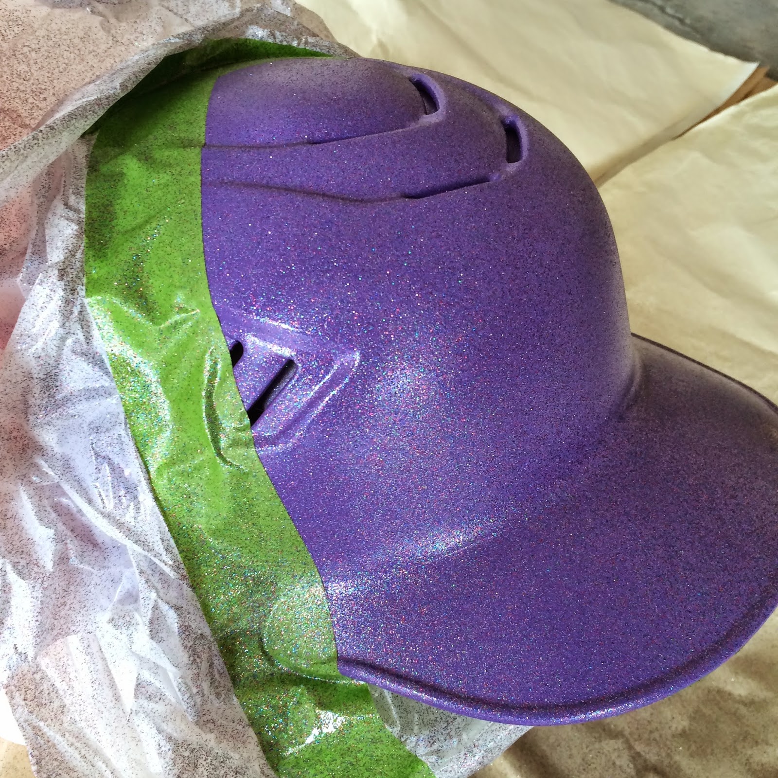 Spray Paint that Old Batting Helmet! Charisa Darling