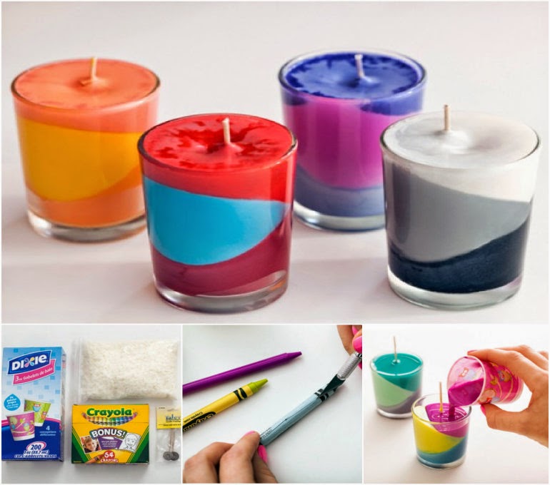 Ideas & Products DIY MultiColor Candle