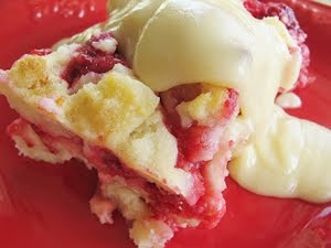 Raspberry Bread Pudding