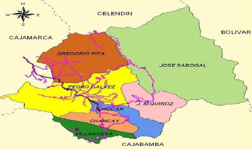 Los 7 distritos de la provincia de San Marcos