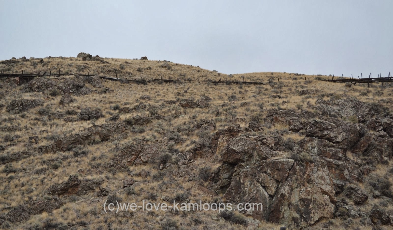 welovekamloops Walhachin Wooden Irrigation Flume Kamloops, BC