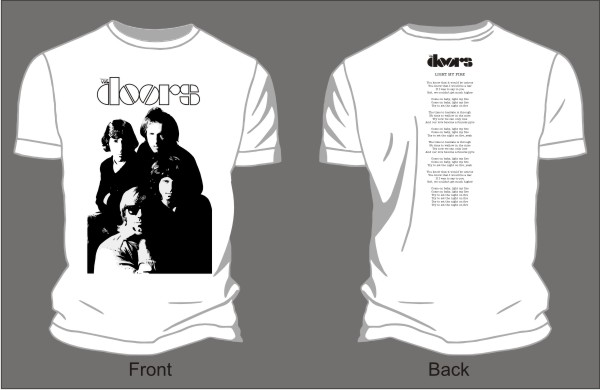 The Doors Light My Fire Vector T Shirts