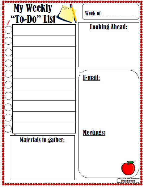 work to do list template
