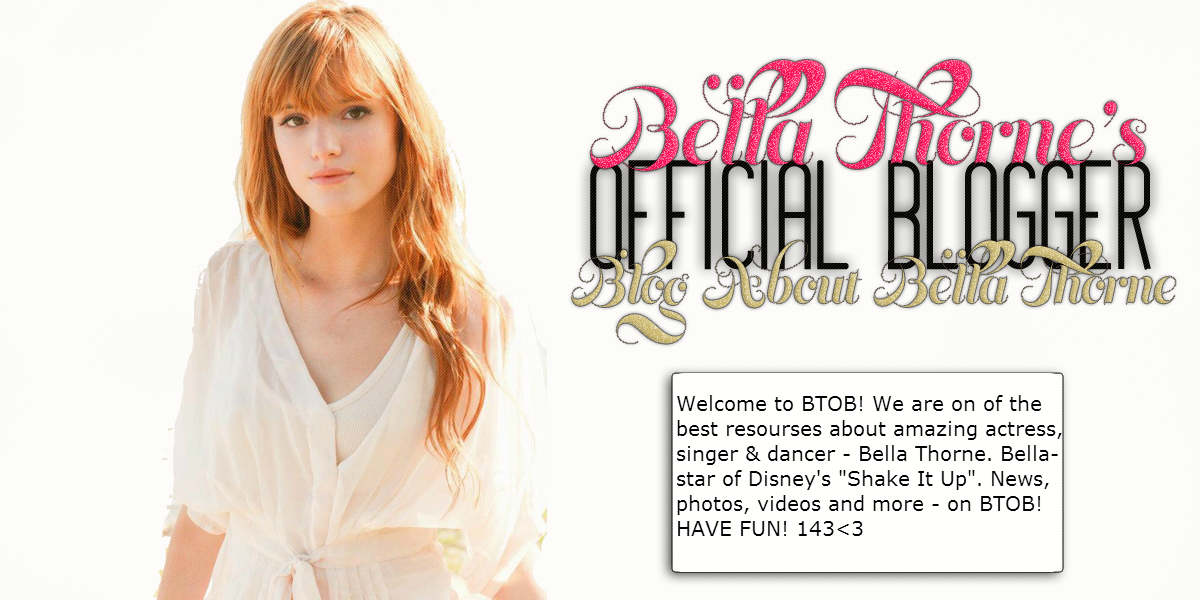 Official Bella Thorne's Blogger