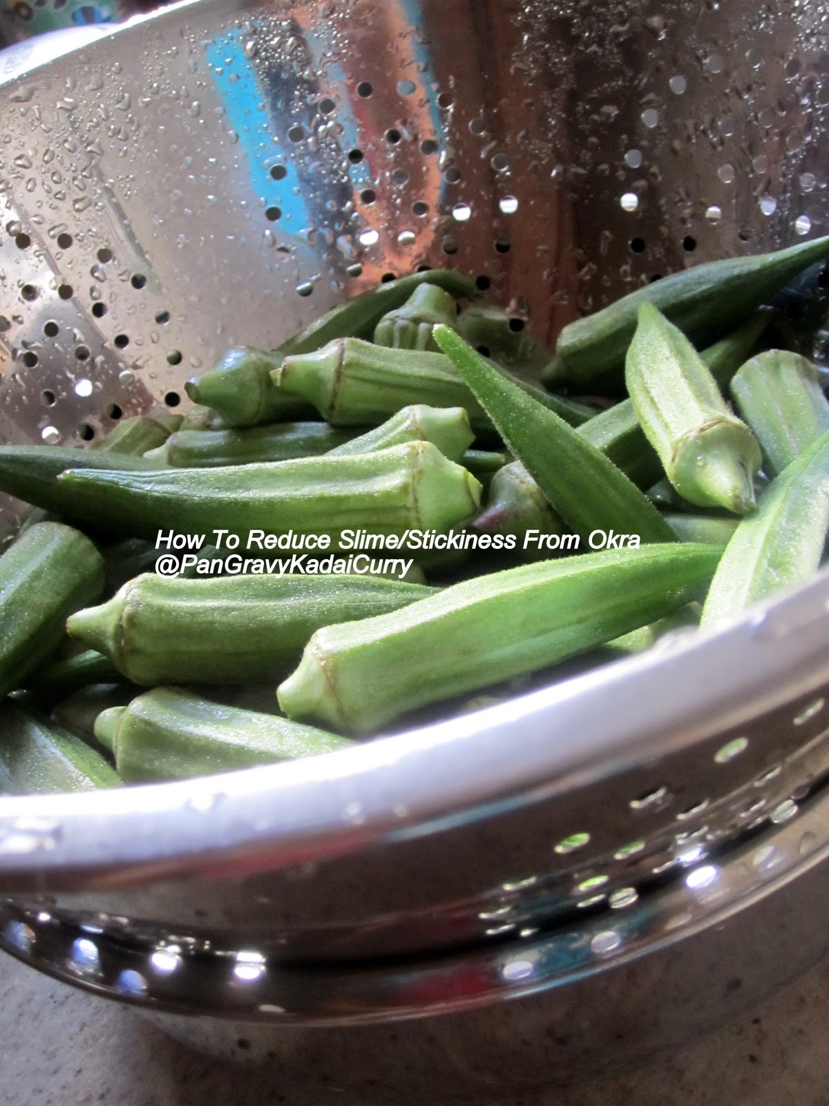 Pan Gravy Kadai Curry How To Remove Slime/Stickiness From Okra