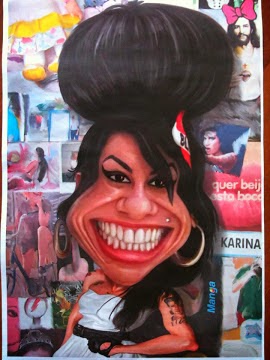 Sósia Amy Winehouse caricatura