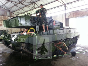 Tank Tempur Utama Leopard 2A4 TNI-AD Hadir dalam Peringatan Hari Juang Kartika