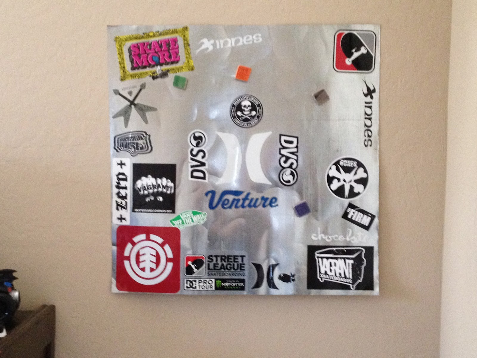 The Ray's Skateboard themed board