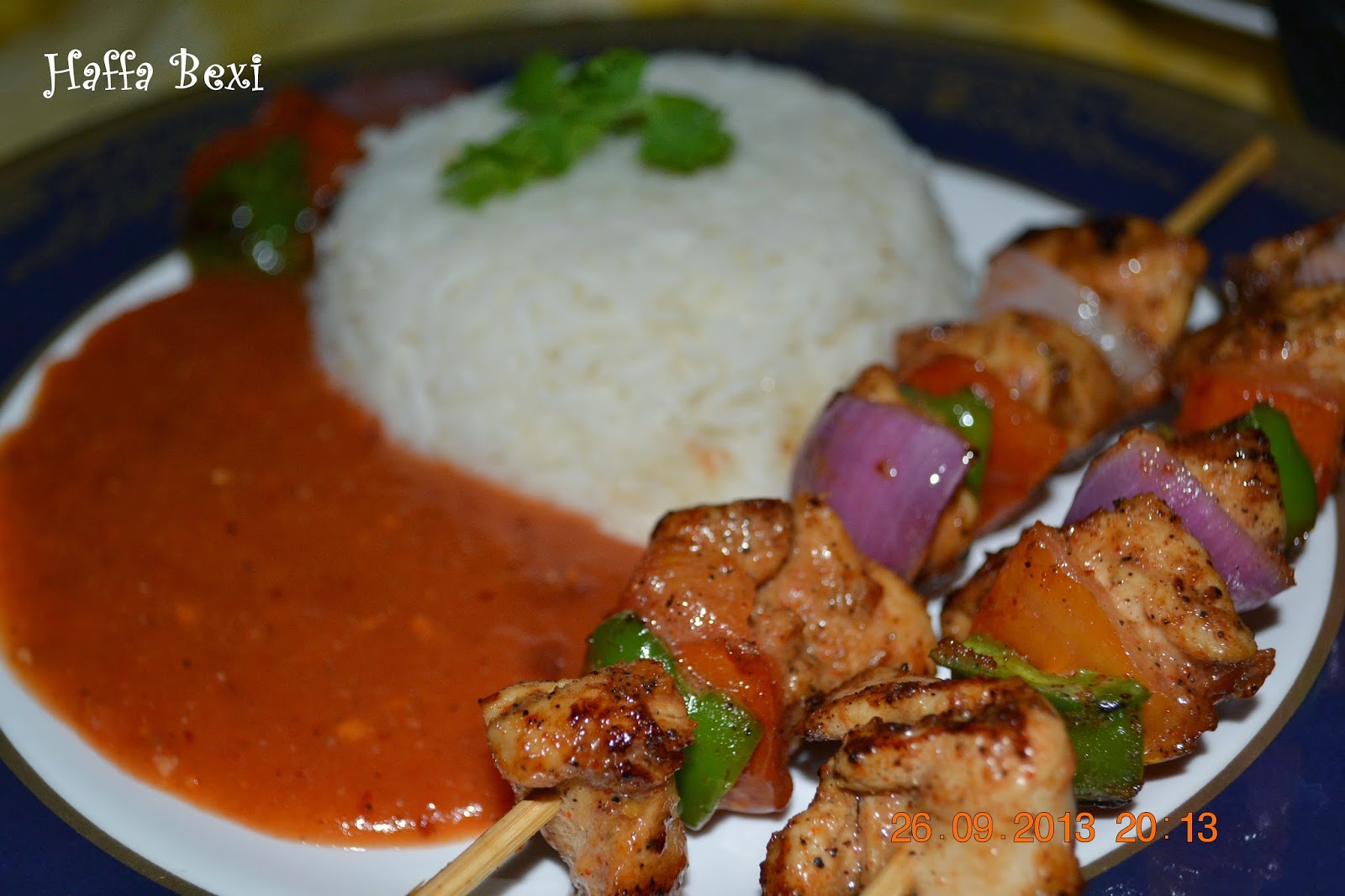 Chicken Shashlik with Sauce (Skewered Chicken) Haffa's kitchen adventures