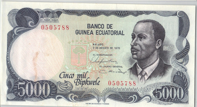 Guinea Equatoriale 5000 Bipkwele 1979 P# 17
