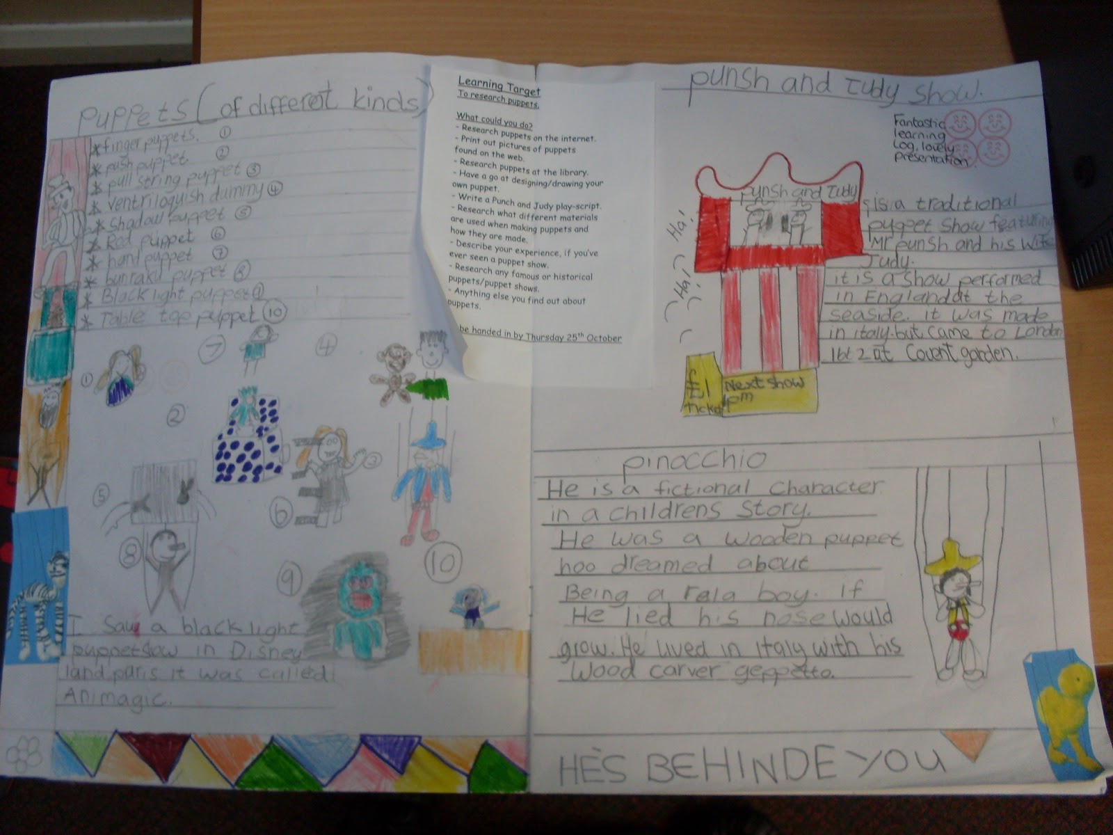 Homework log template picture