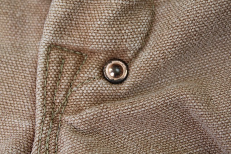 vintage workwear 1960's Era Carhartt Union Made Brown Duck Work Pants