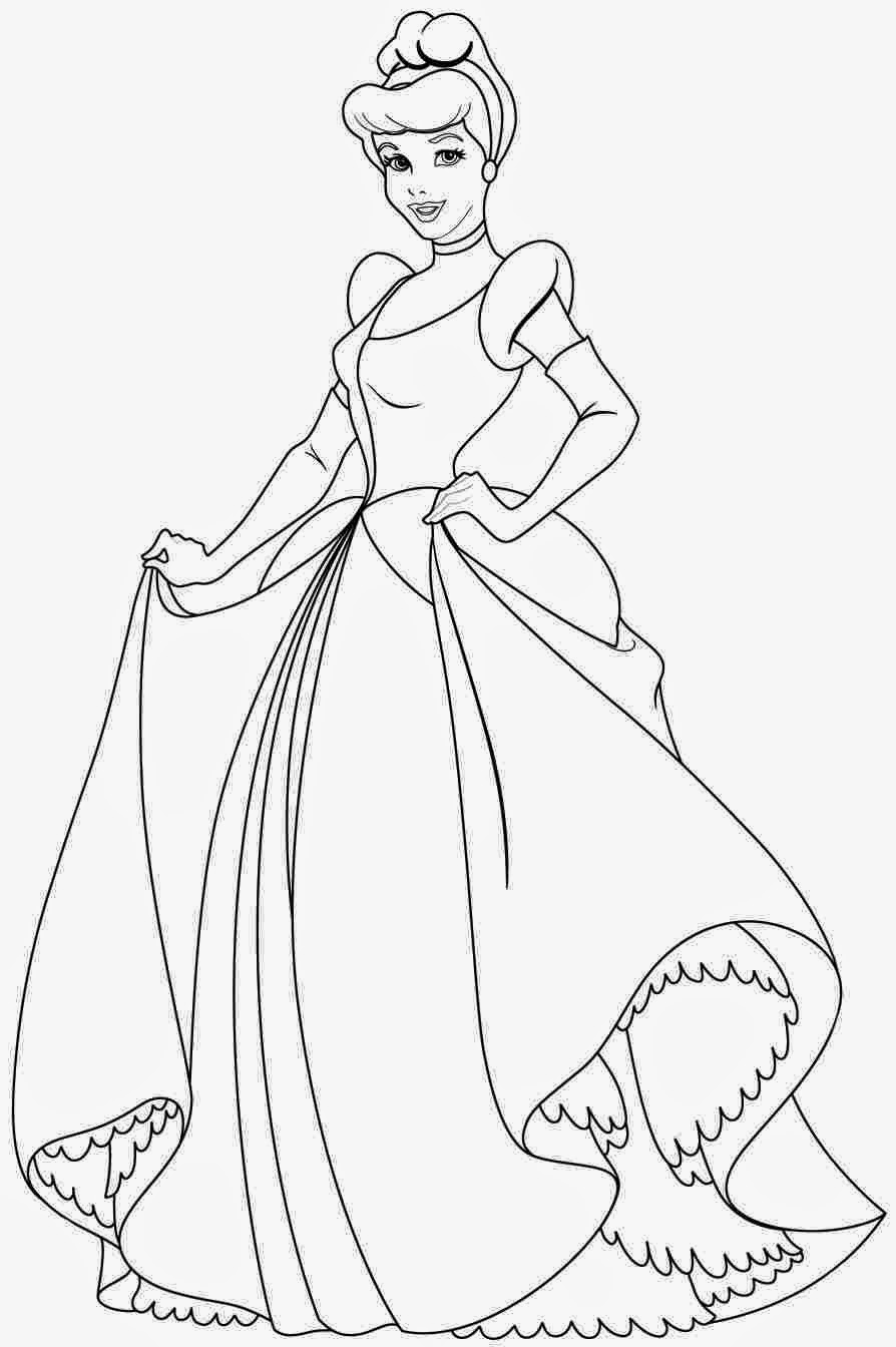 Ella is here! Cinderella Disney Coloring Pages