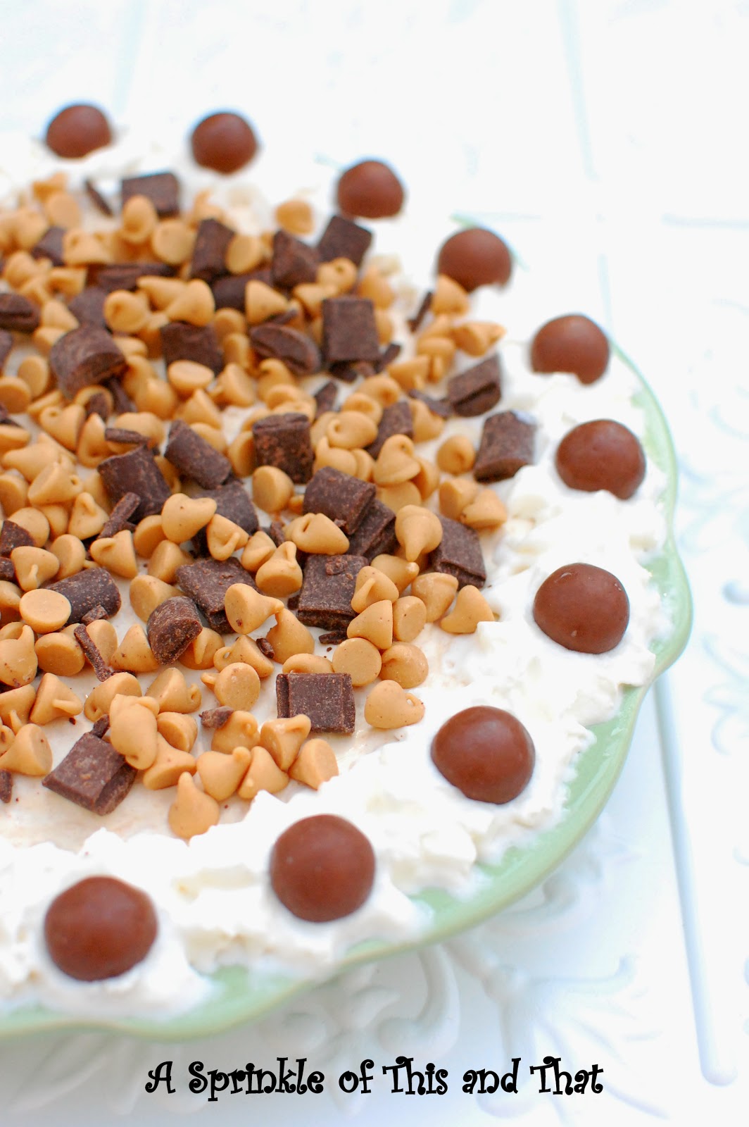 A Sprinkle of This and That Frozen Peanut Butter Pie with Brownie