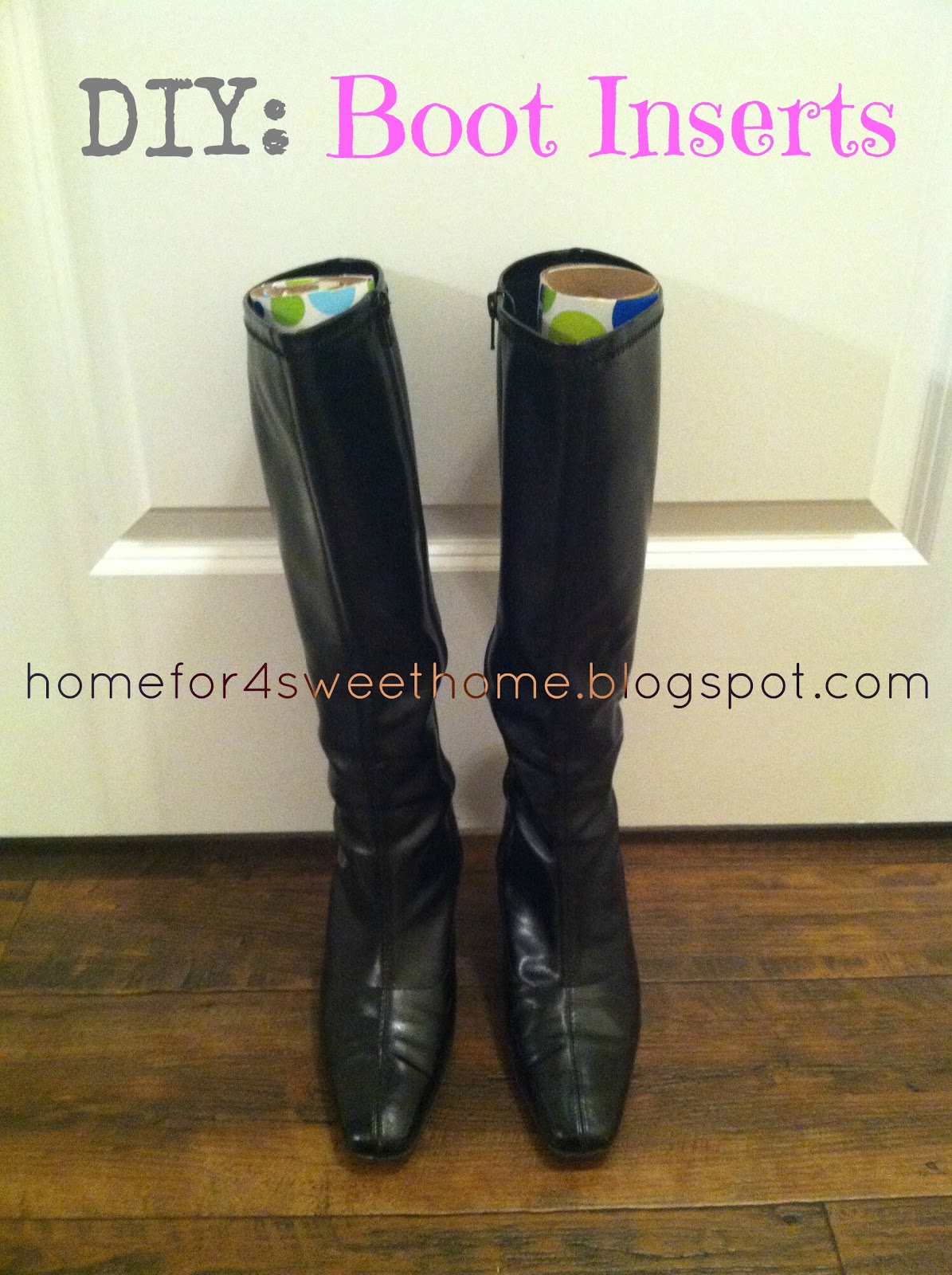 Home For4 Sweet Home DIY Boot Inserts