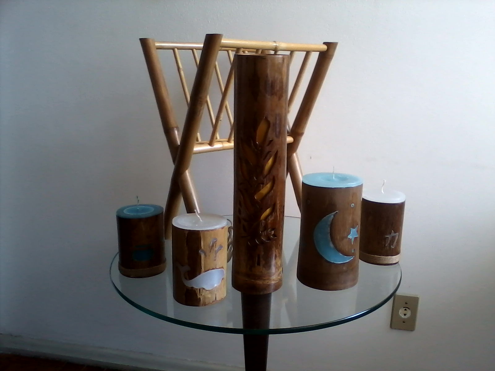 Artesanato de bambu Objetos de bambu Artesanato Com Cd Velho ~ Artesanato de bambu Objetos de bambu