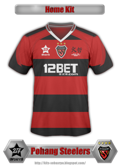 Kits by xebax Pohang+Steelers+Home