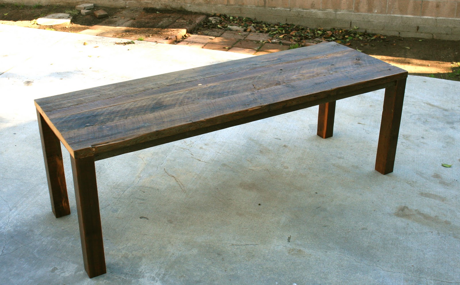 Arbor Exchange Reclaimed Wood Furniture 7' Outdoor Hemlock Table