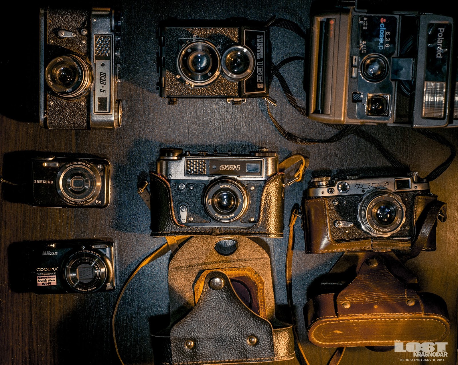 Коллекция фотоаппаратов Советская фототехника