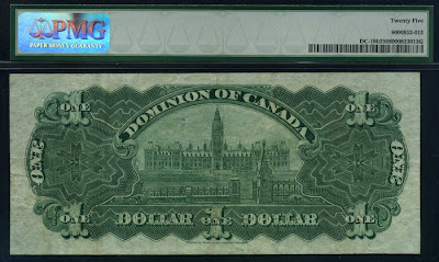 Dominion of Canada banknotes Dollar note