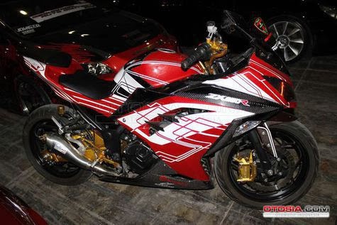 Foto Model Modifikasi Kawasaki Ninja 250 Paling Keren 2014
