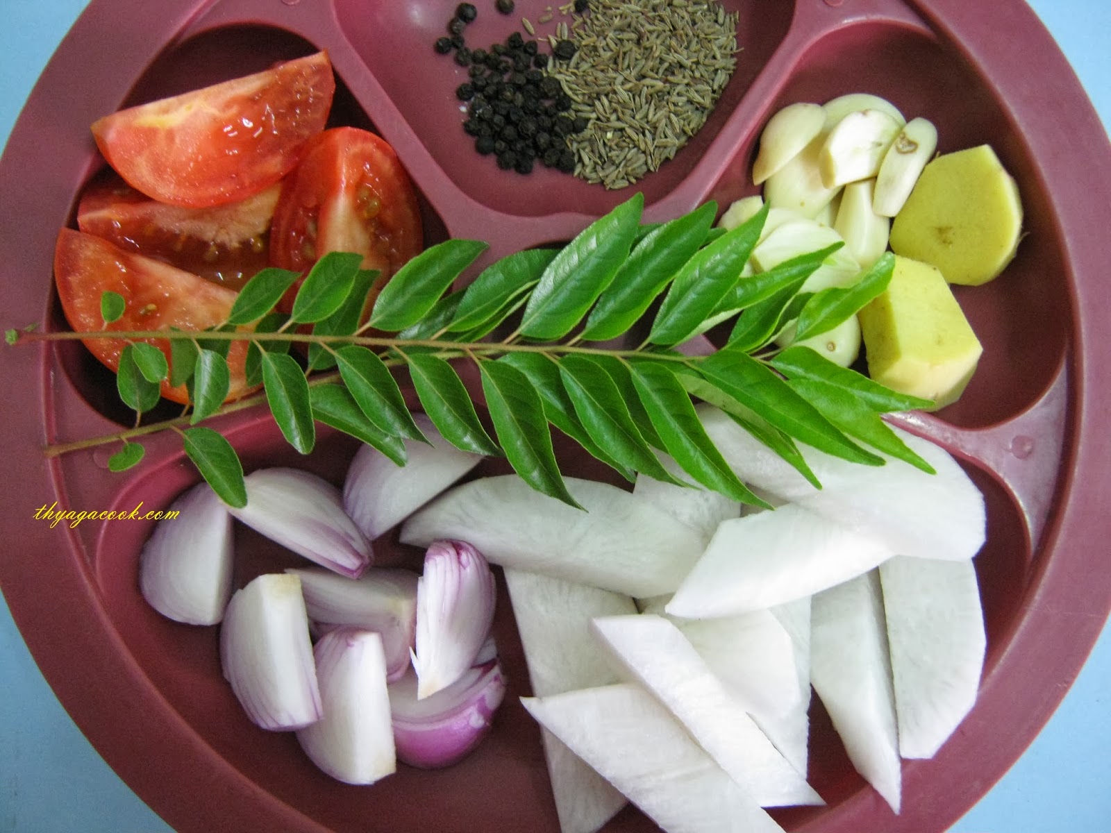 KARI LEAFS Malaysian flavour's CHICKEN RASAM WTH RADISH