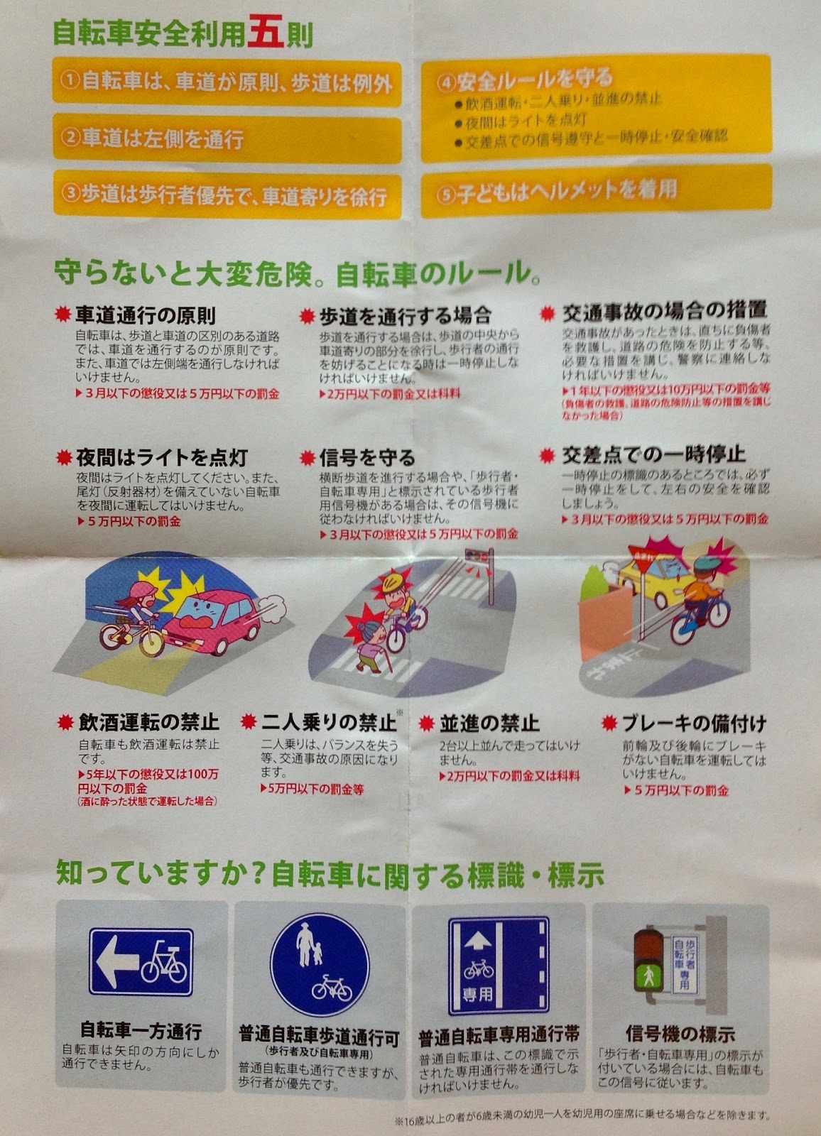 Break cycling laws in Japan and win a prize!