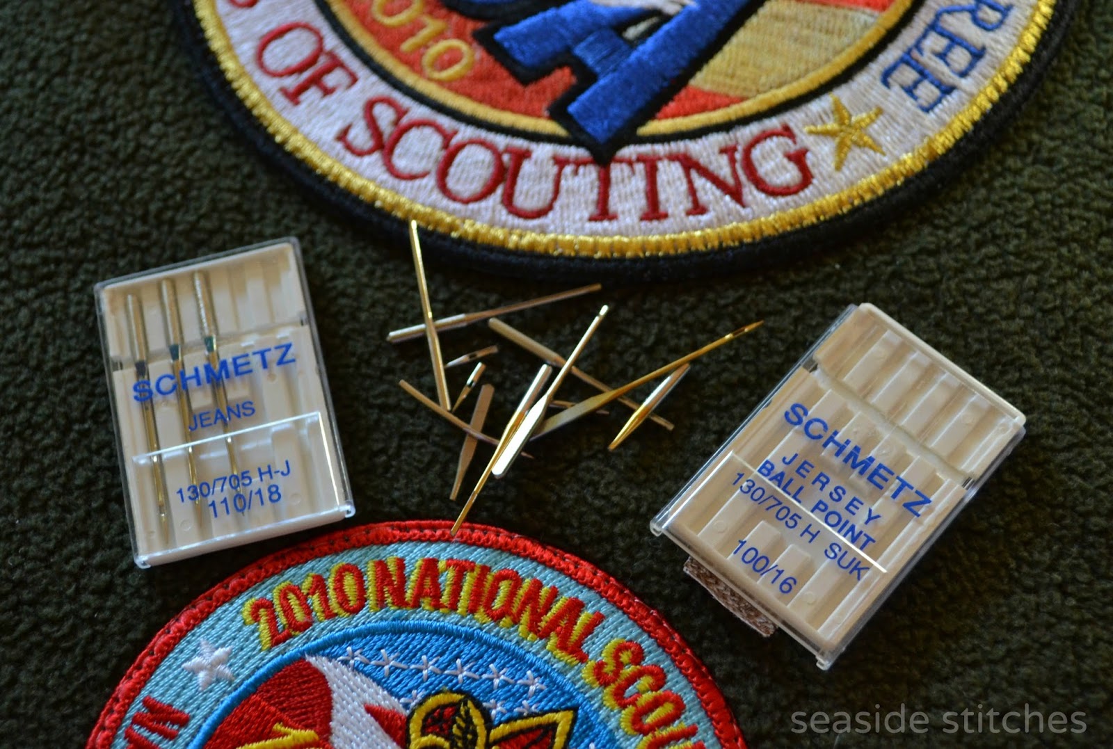 Seaside Stitches How to Sew on Scout Patches