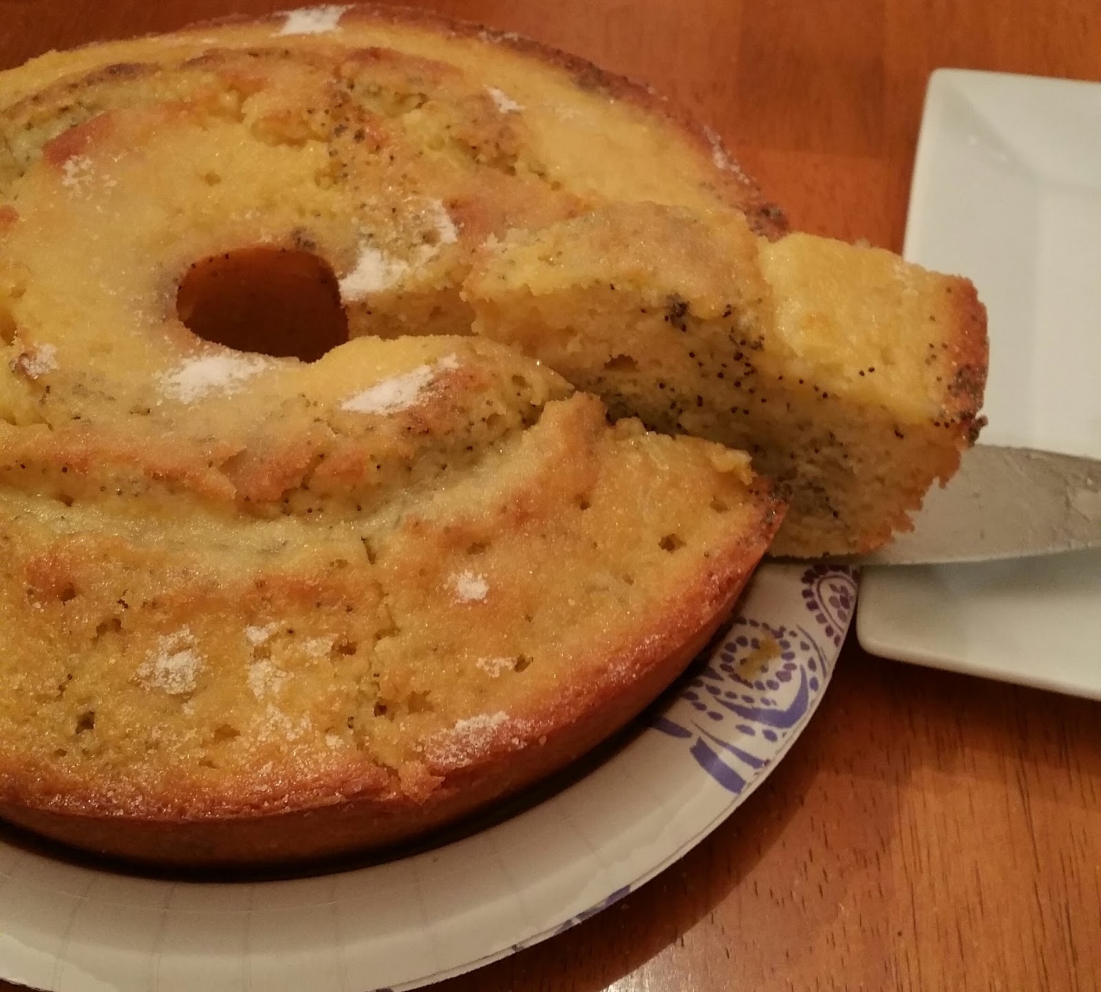 Winged Musings Lemon Poppy Seed Drizzle Cake