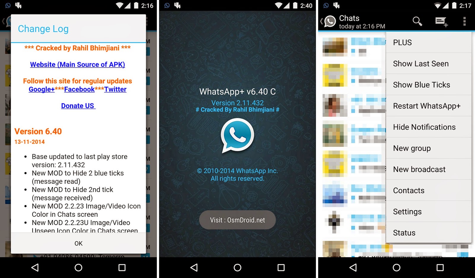 But later is better than never so i am presenting latest whatsapp+ 4.92 cra...