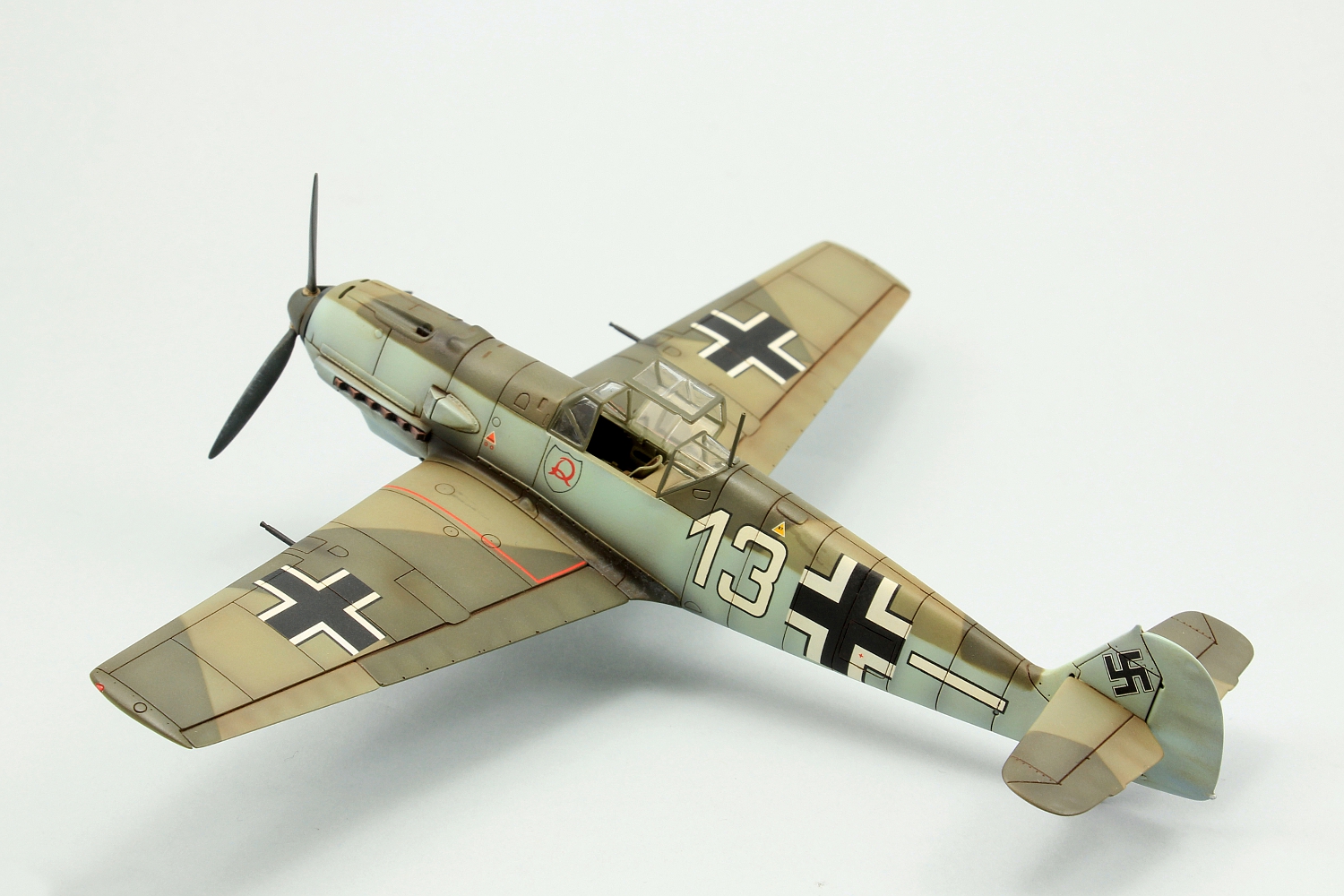 Messerschmitt Bf-109 E-3 Assi Hahn, Airfix 1/72 - Ready for Inspection