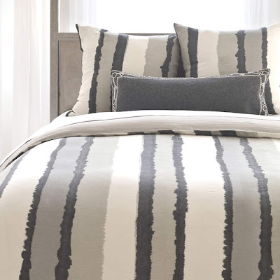 Striped Grey Linen Duvet Cover By Pine Cone Hill Sheet Envy