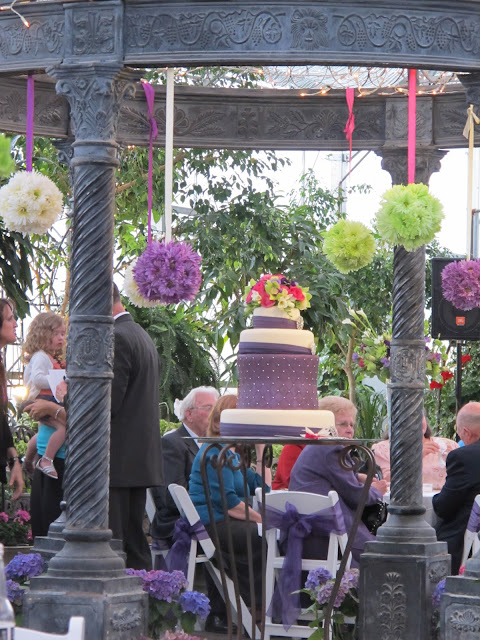 simple purple wedding cakes bling