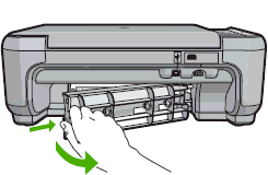 Inicio de eliminación del atasco de papel en impresora de inyección.