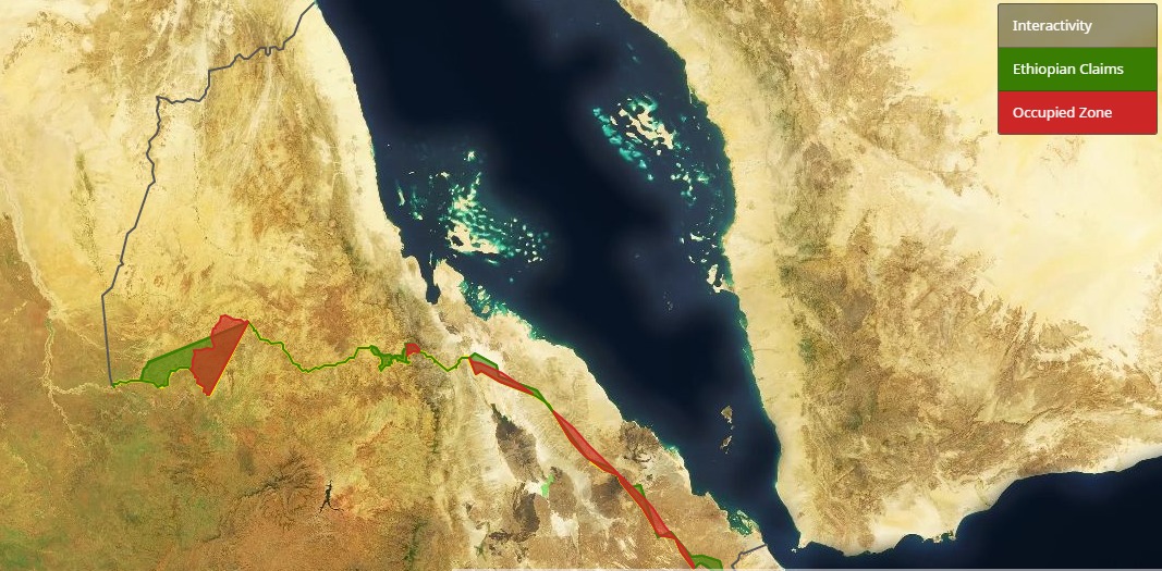 Bildergebnis für MAP OF ERITREA-eTHIOPIAN DISPUTED BORDER