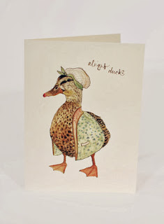 Alright Duck Greetings Card by Mister Peebles