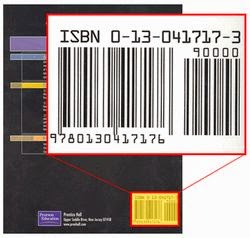 Ejemplo de código ISBN en Libro