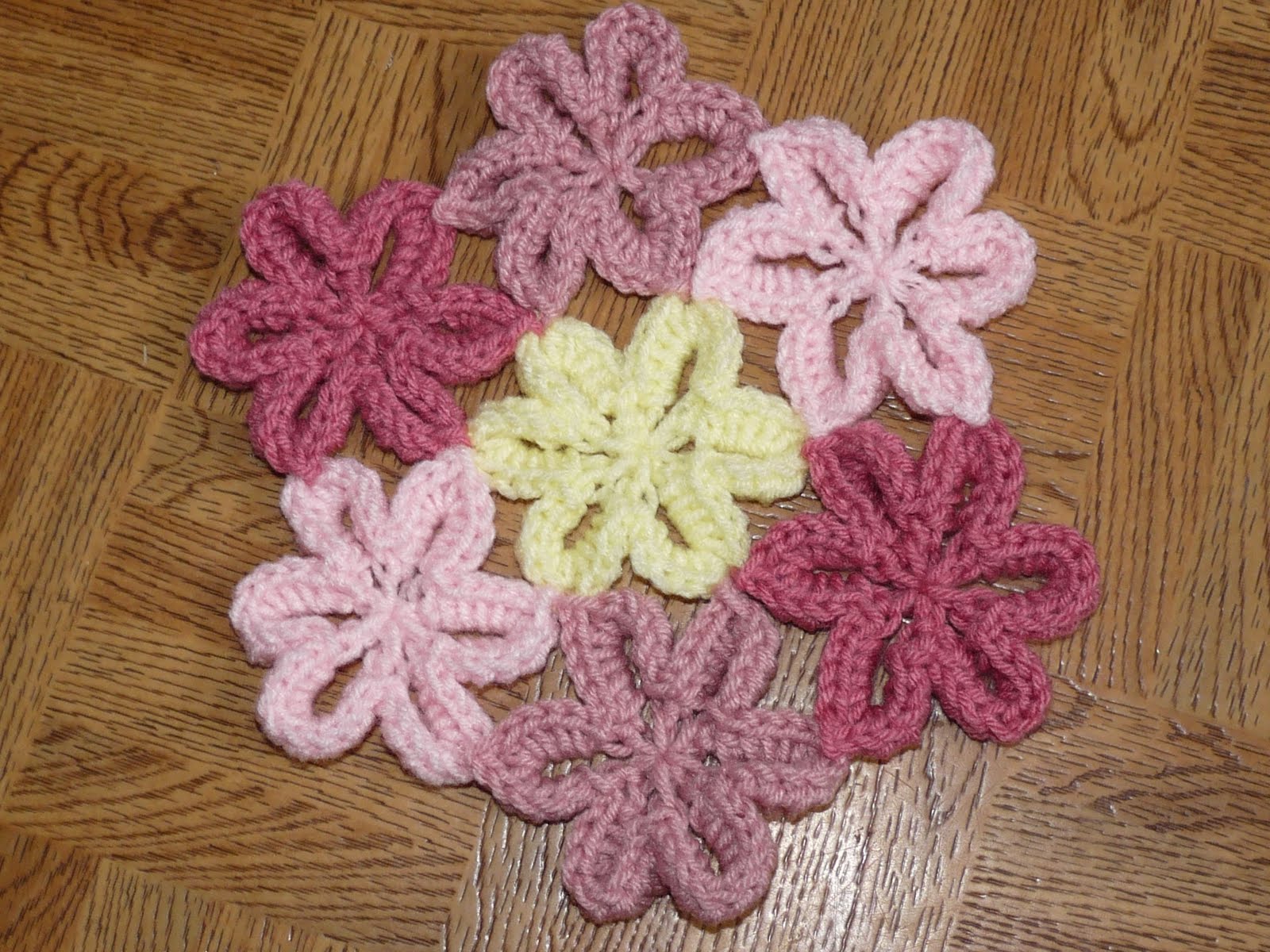Nancy's Crochet Mini Japanese Flowers & Pattern coming...
