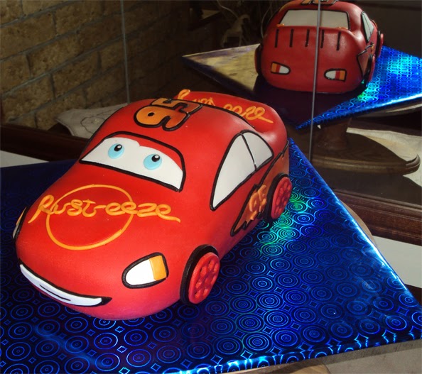 Delana's Cakes 3D Lightning McQueen cake Delana's Cakes 3D Lightning McQueen cake