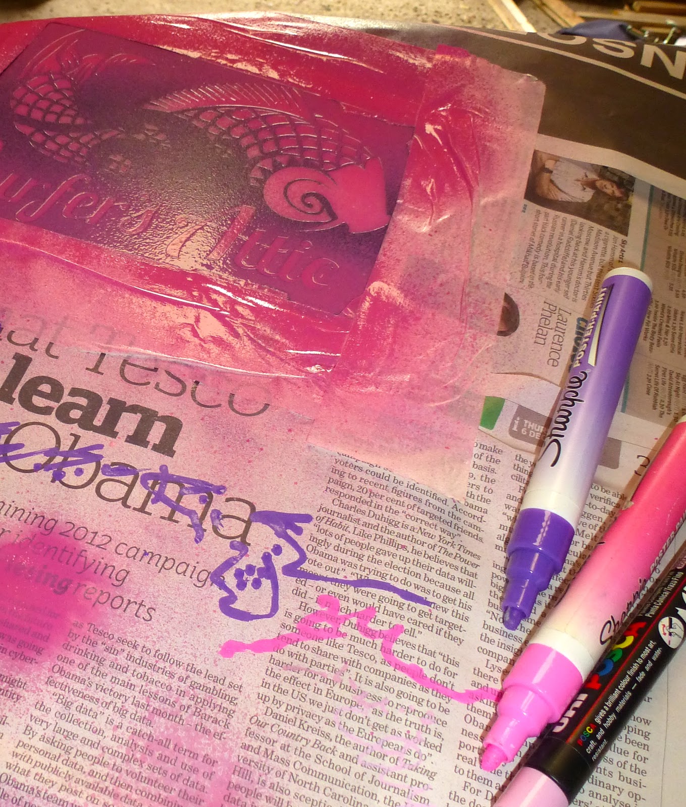 How to apply a paint mask vinyl stencil. Surfboard Art in Wales