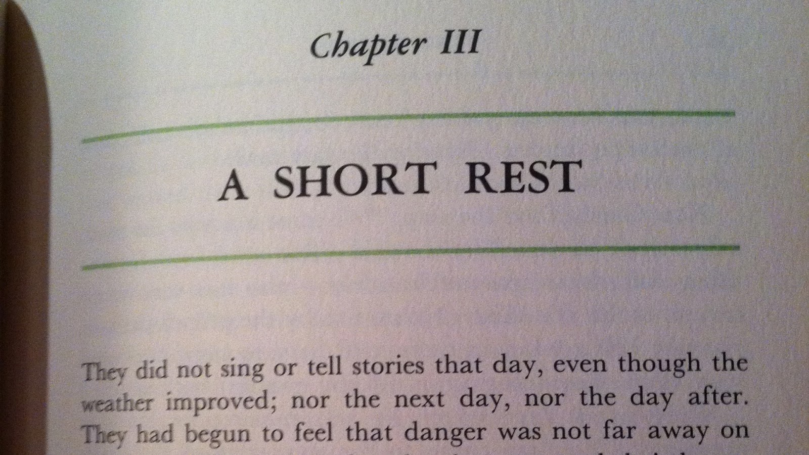 Re Reading J R R Tolkien S The Hobbit Chapter Three A Short Rest Most Astonishing Wonderful