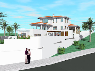 Modern double story home design exterior views Modern double story home design exterior views