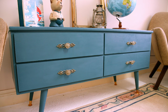 Peacock Blue Chest of Drawers