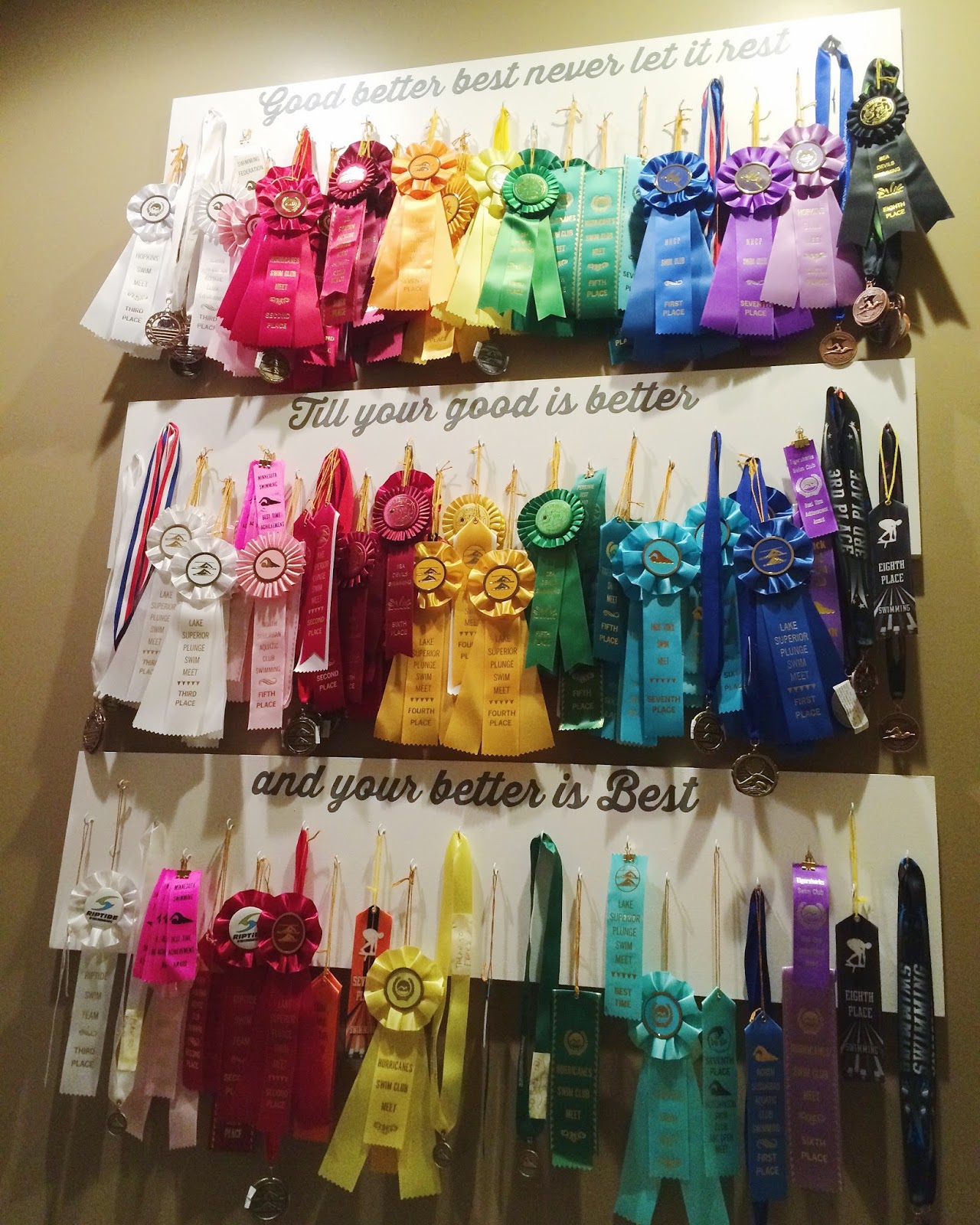  kraftykym Swim Ribbon Display