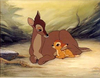 Bambi and mother Bambi and mother Bambi 1942 disneyjuniorblog.blogspot.com
