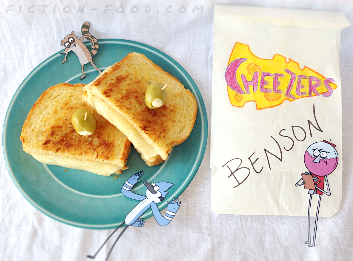 FictionFood Café Grilled Cheese Deluxe from "Regular Show"