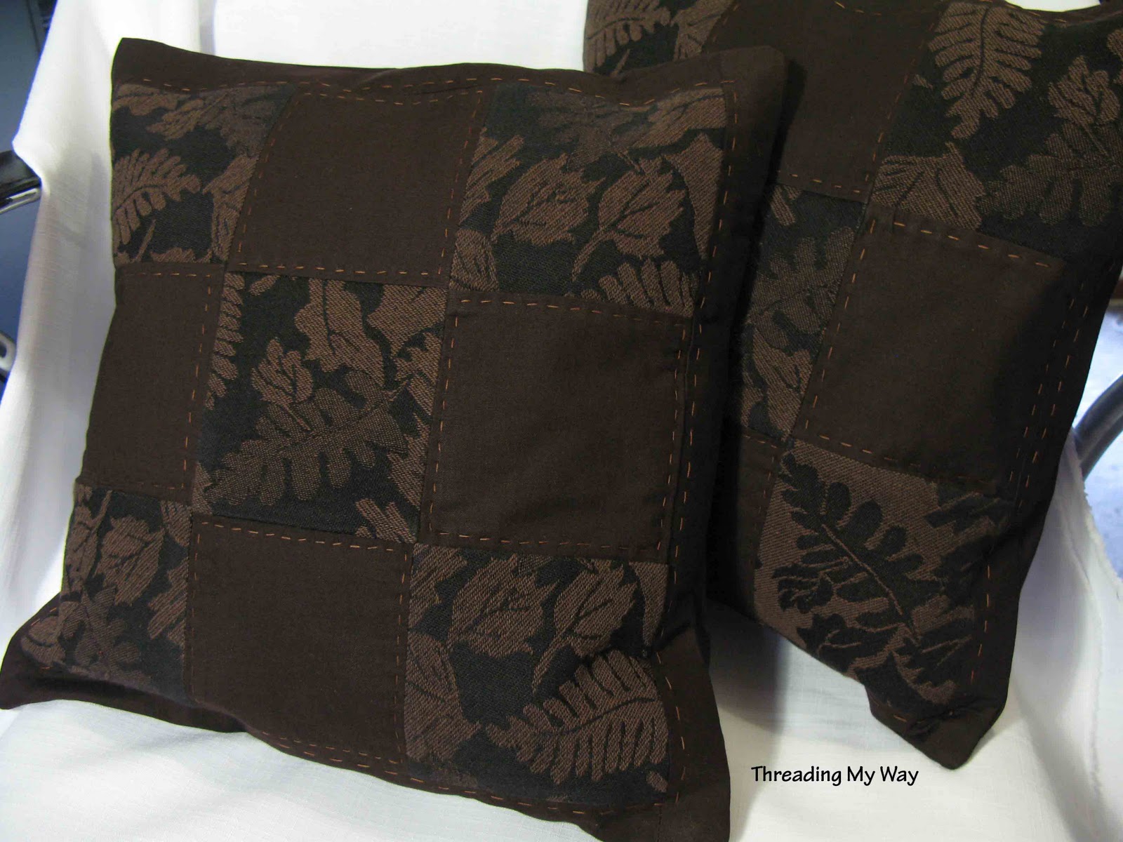 Threading My Way Pillowcases and Cushions...